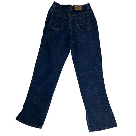 Vintage Levi’s Orange Tab Men’s 31x33 Dark Wash Denim Jeans Straight Made In USA - Picture 7 of 12